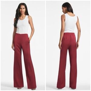 NWT Sachin + Babi Alli Bordeaux Wide Leg Trouser Pants Size 4 Small